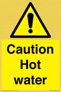WV5412: Caution Hot water
