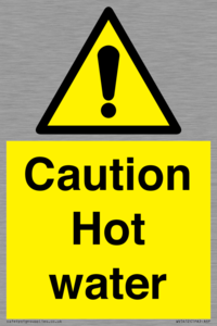 WV5412: Caution Hot water