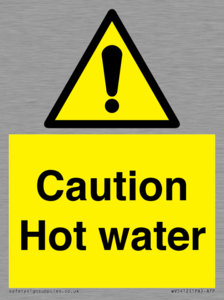WV5412: Caution Hot water