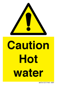 WV5412: Caution Hot water