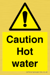 WV5412: Caution Hot water