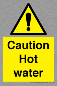WV5412: Caution Hot water