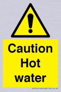 WV5412: Caution Hot water