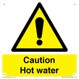WV5412: Caution Hot water