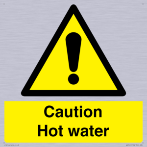 WV5412: Caution Hot water