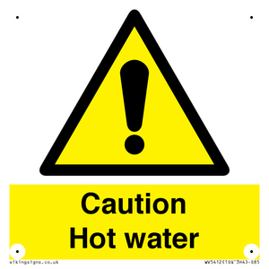 WV5412: Caution Hot water