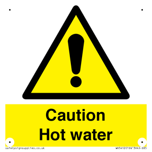 WV5412: Caution Hot water