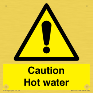 WV5412: Caution Hot water