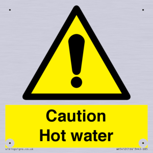 WV5412: Caution Hot water