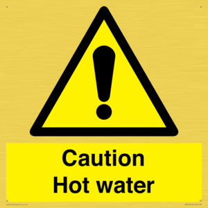 WV5412: Caution Hot water