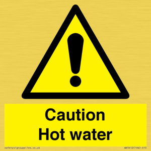 WV5412: Caution Hot water