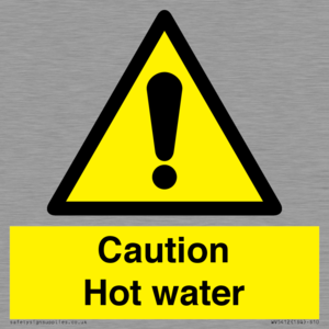 WV5412: Caution Hot water