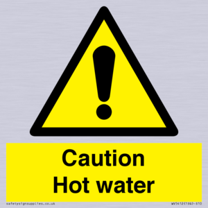 WV5412: Caution Hot water