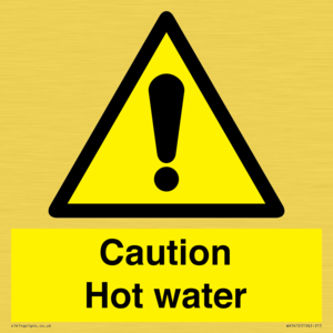 WV5412: Caution Hot water