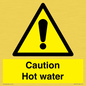 WV5412: Caution Hot water