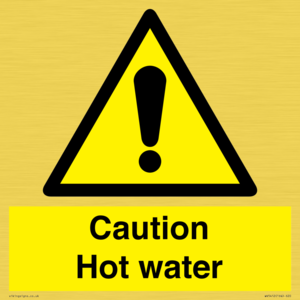 WV5412: Caution Hot water