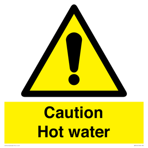 WV5412: Caution Hot water