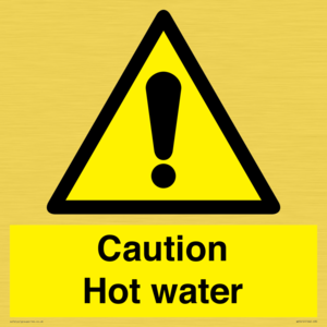 WV5412: Caution Hot water