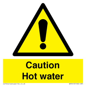 WV5412: Caution Hot water