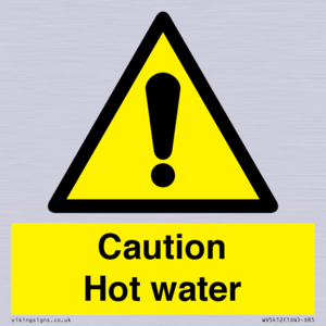 WV5412: Caution Hot water