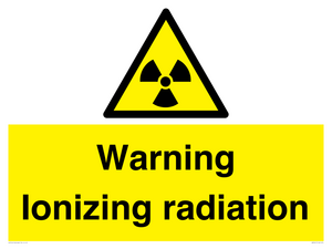 WV5441: Warning Ionizing radiation