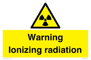 WV5441: Warning Ionizing radiation