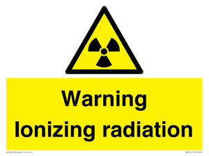 WV5441: Warning Ionizing radiation