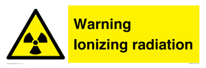 WV5441: Warning Ionizing radiation