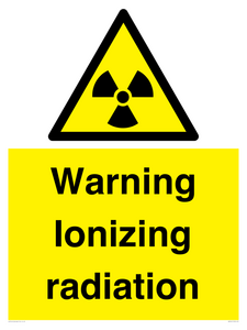 WV5441: Warning Ionizing radiation
