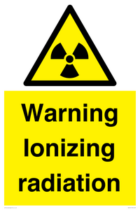 WV5441: Warning Ionizing radiation