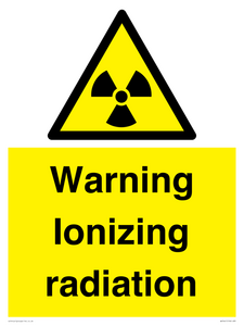 WV5441: Warning Ionizing radiation