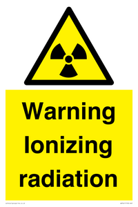 WV5441: Warning Ionizing radiation