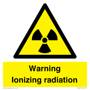 WV5441: Warning Ionizing radiation