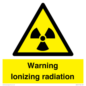 WV5441: Warning Ionizing radiation