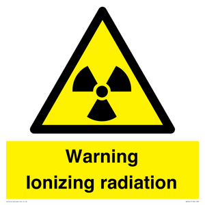 WV5441: Warning Ionizing radiation