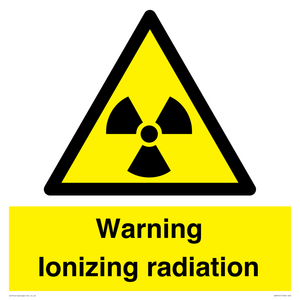 WV5441: Warning Ionizing radiation