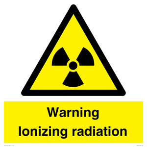 WV5441: Warning Ionizing radiation