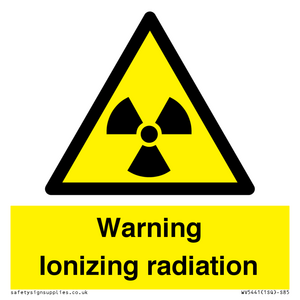 WV5441: Warning Ionizing radiation