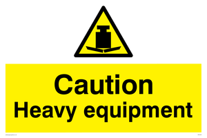 WV5443: Caution Heavy equipment