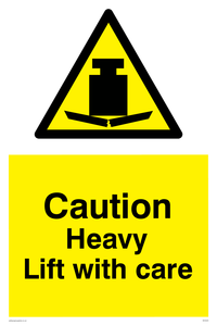 WV5445: Caution Heavy lift with care