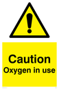 WV5451: Caution Oxygen in use