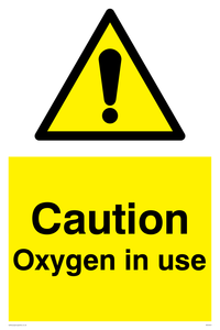 WV5451: Caution Oxygen in use
