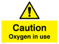 WV5451: Caution Oxygen in use