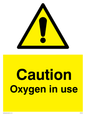 WV5451: Caution Oxygen in use