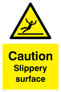 WV5503: Caution Slippery surface