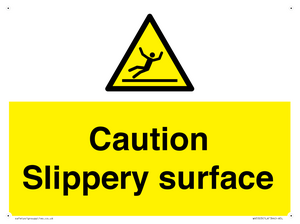 WV5503: Caution Slippery surface