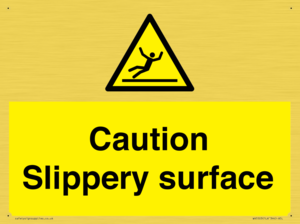 WV5503: Caution Slippery surface