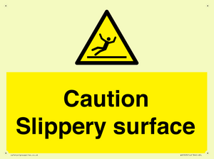 WV5503: Caution Slippery surface