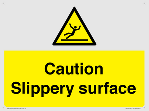 WV5503: Caution Slippery surface