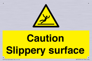 WV5503: Caution Slippery surface